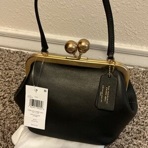 NWT COACH Kisslock Frame 16 w dustbag attached tags